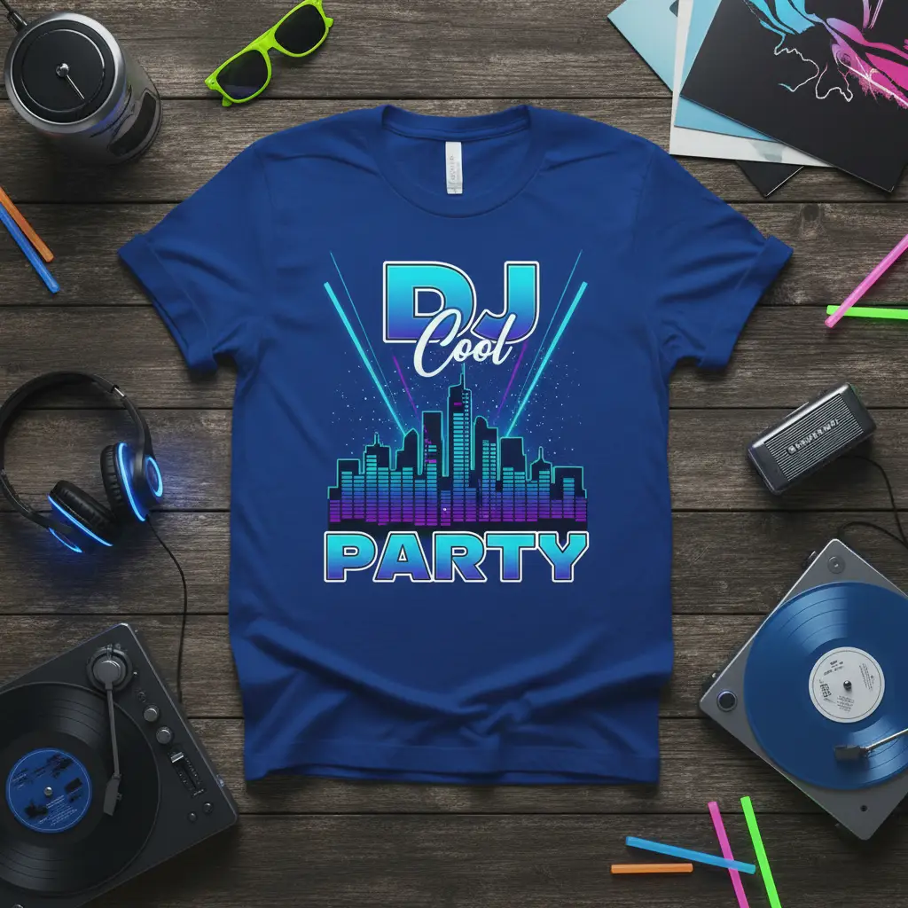 Dj Cool Party T-Shirt Fun Music Event Apparel