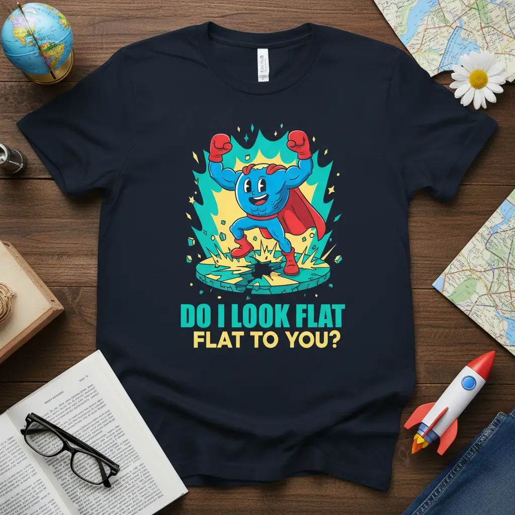 Do I Look Flat Flat to You? Retro Gaming T-Shirt Funny Gift