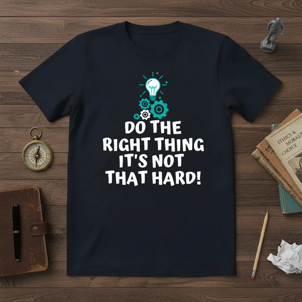 Do the Right Thing Quote T-Shirt Simple Kindness Gift Idea