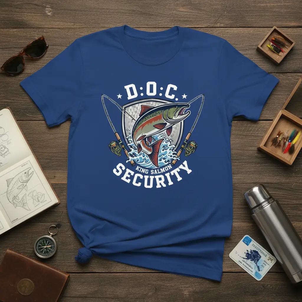 D:o:c: King Salmon Security Fishing T-Shirt