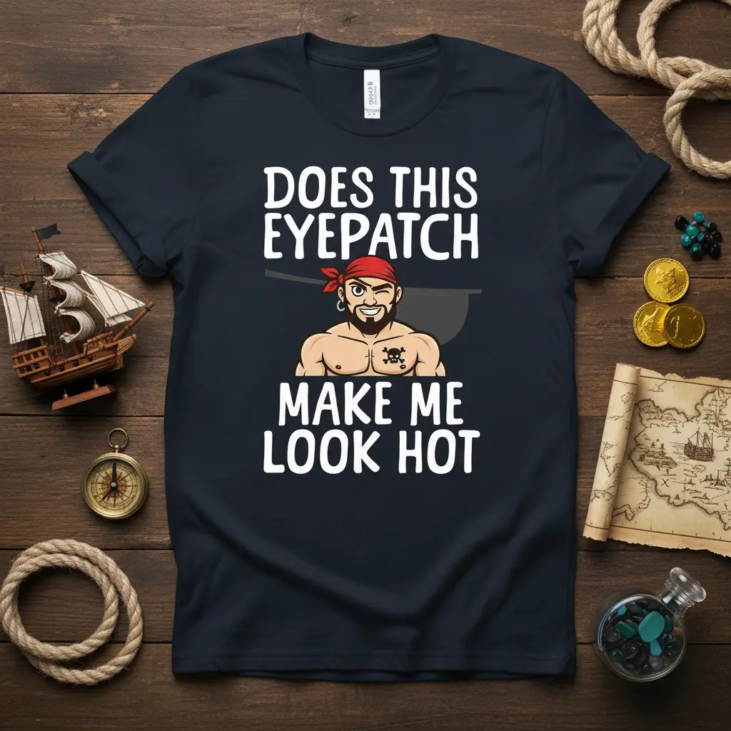 Does This Eyepatch Make Me Look Hot Pirate T-Shirt