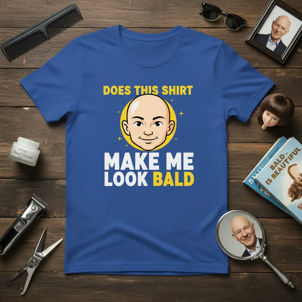 Does This Shirt Make Me Look Bald Funny Quote T-Shirt