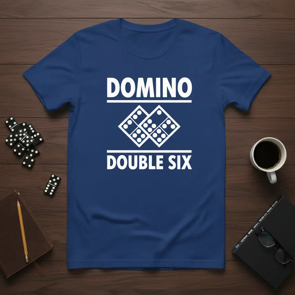 Domino Double Six T-Shirt Game Night Gift for Players