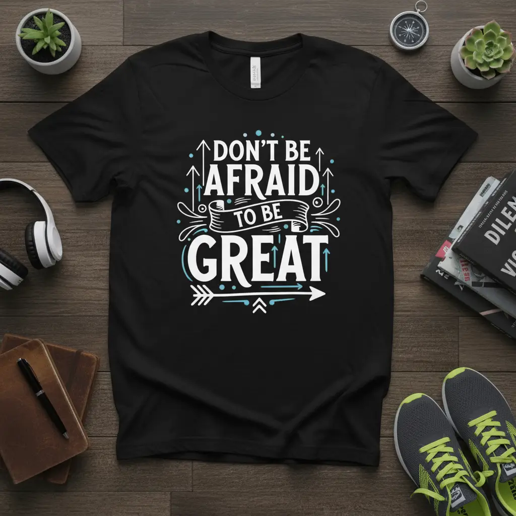 Don’t Be Afraid to Be Great Inspirational T-Shirt