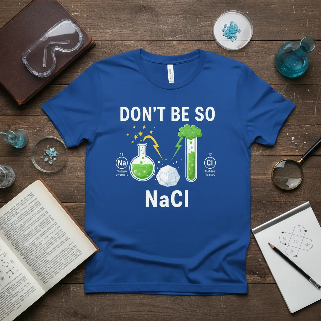 Don’t Be So Nacl Chemistry Joke T-Shirt for Science Lovers
