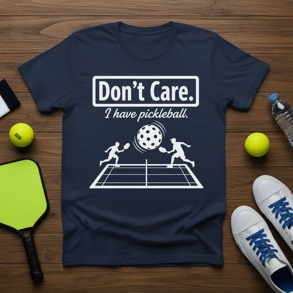 Don’t Care. I Have Pickleball. T-Shirt Funny Sport Gift
