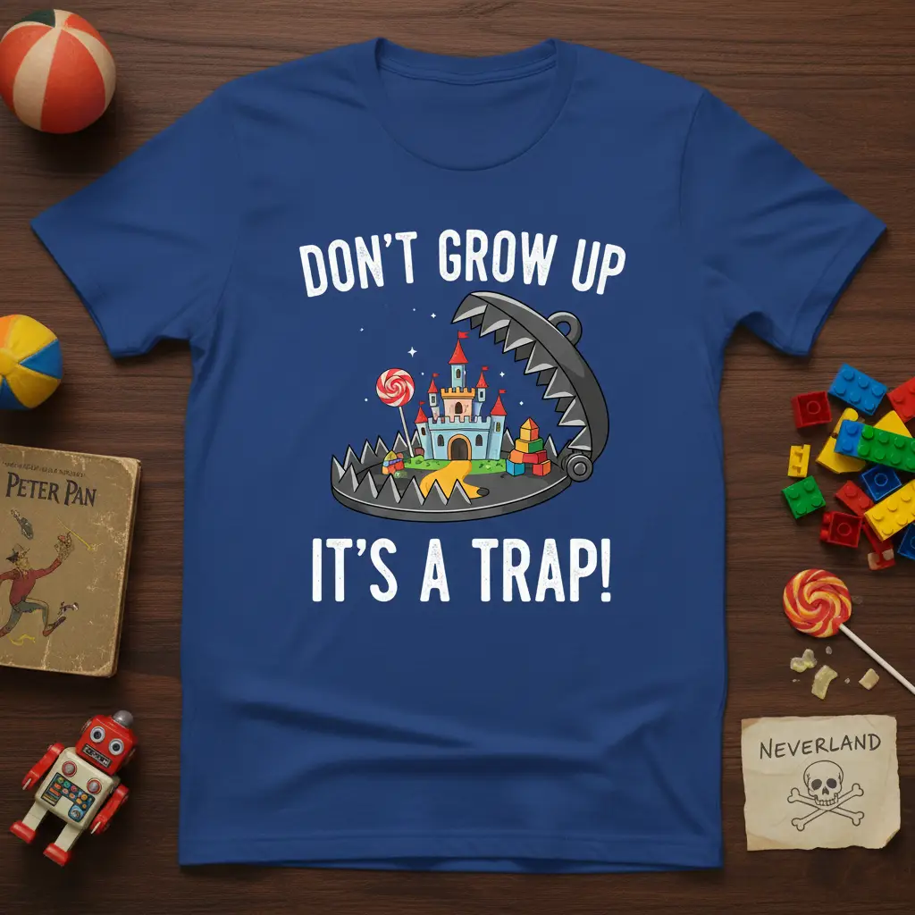 Don’t Grow Up It’s a Trap! T-Shirt Funny Childhood Quote