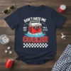 Don't Hate Me Just Cuz I'm A Little Cooler funny quote t-shirt design with a cartoon cooler on ice