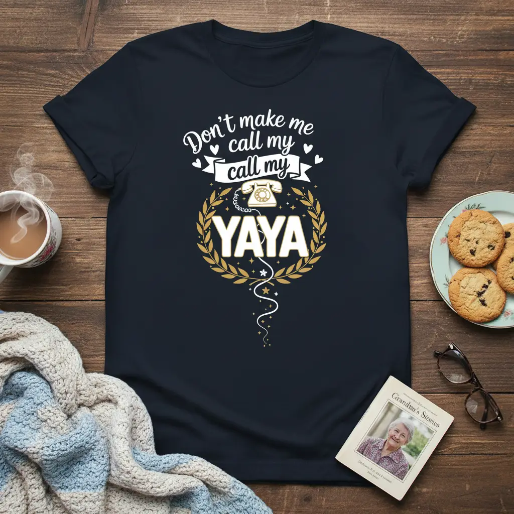 Don’t Make Me Call My Yaya T-Shirt Funny Grandma Gift