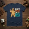 Don't Mess With Papa Bear t-shirt design featuring a roaring bear and bold typography