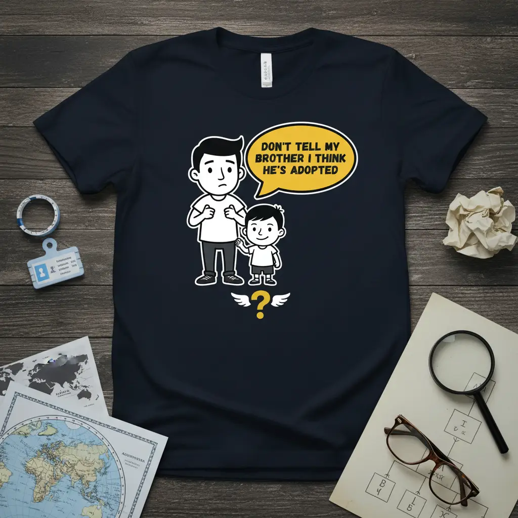 Don’t Tell My Brother I Think He’s Adopted Funny Sibling Tee