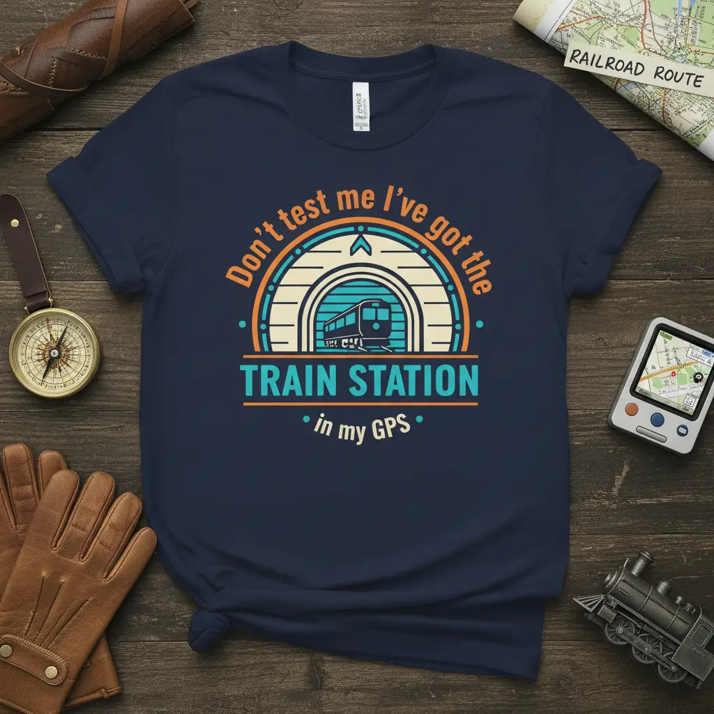 Don’t Test Me I’ve Got the Train Station in My Gps Tee