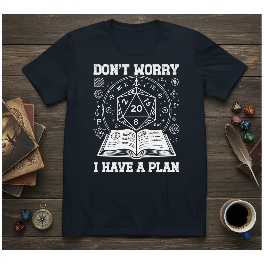 Don’t Worry I Have a Plan T-Shirt for Gamers