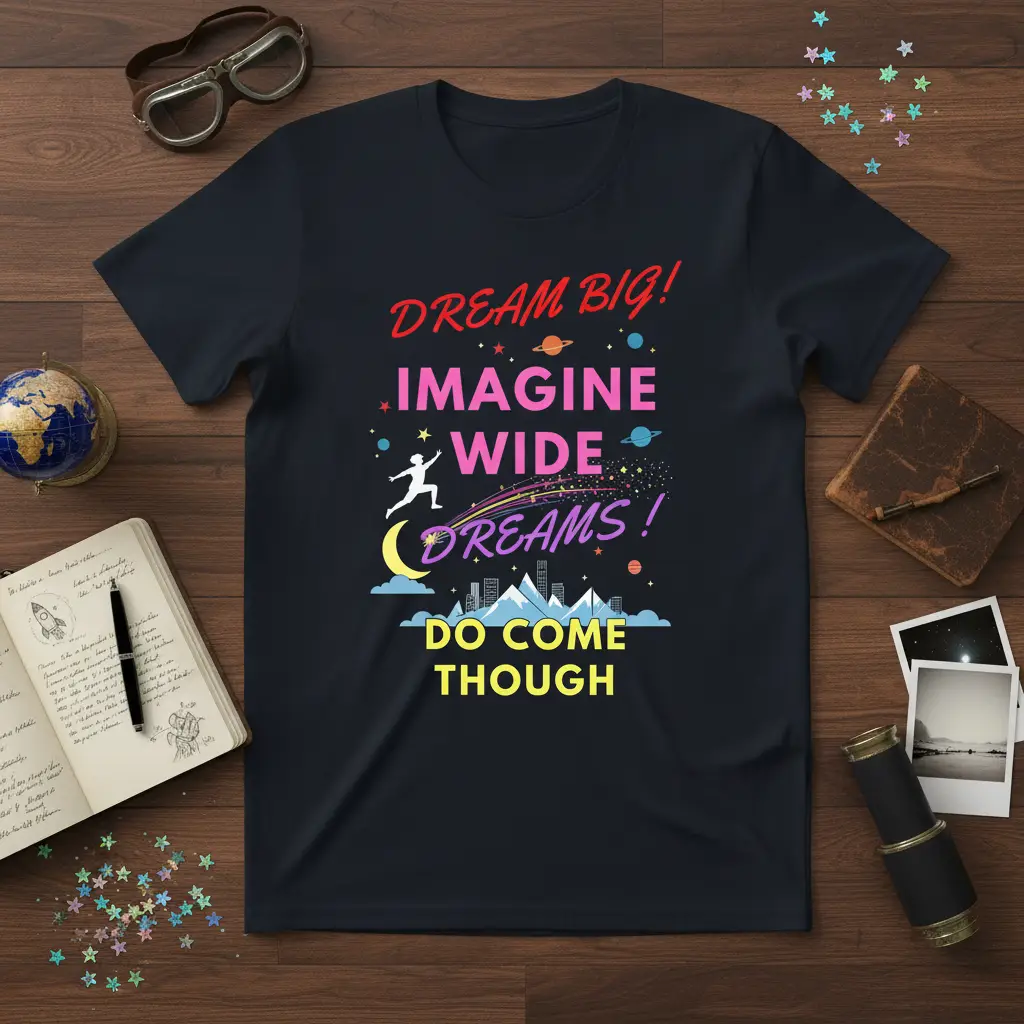 Dream Big! Imagine Wide Dreams! Do Come Though T-Shirt