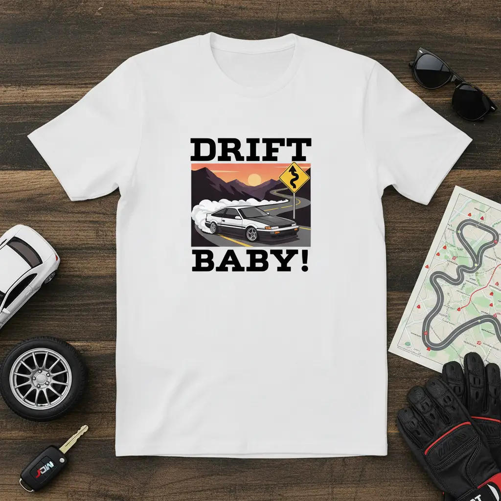 Drift Baby! T-Shirt Cool Car Racing Gift for Enthusiasts