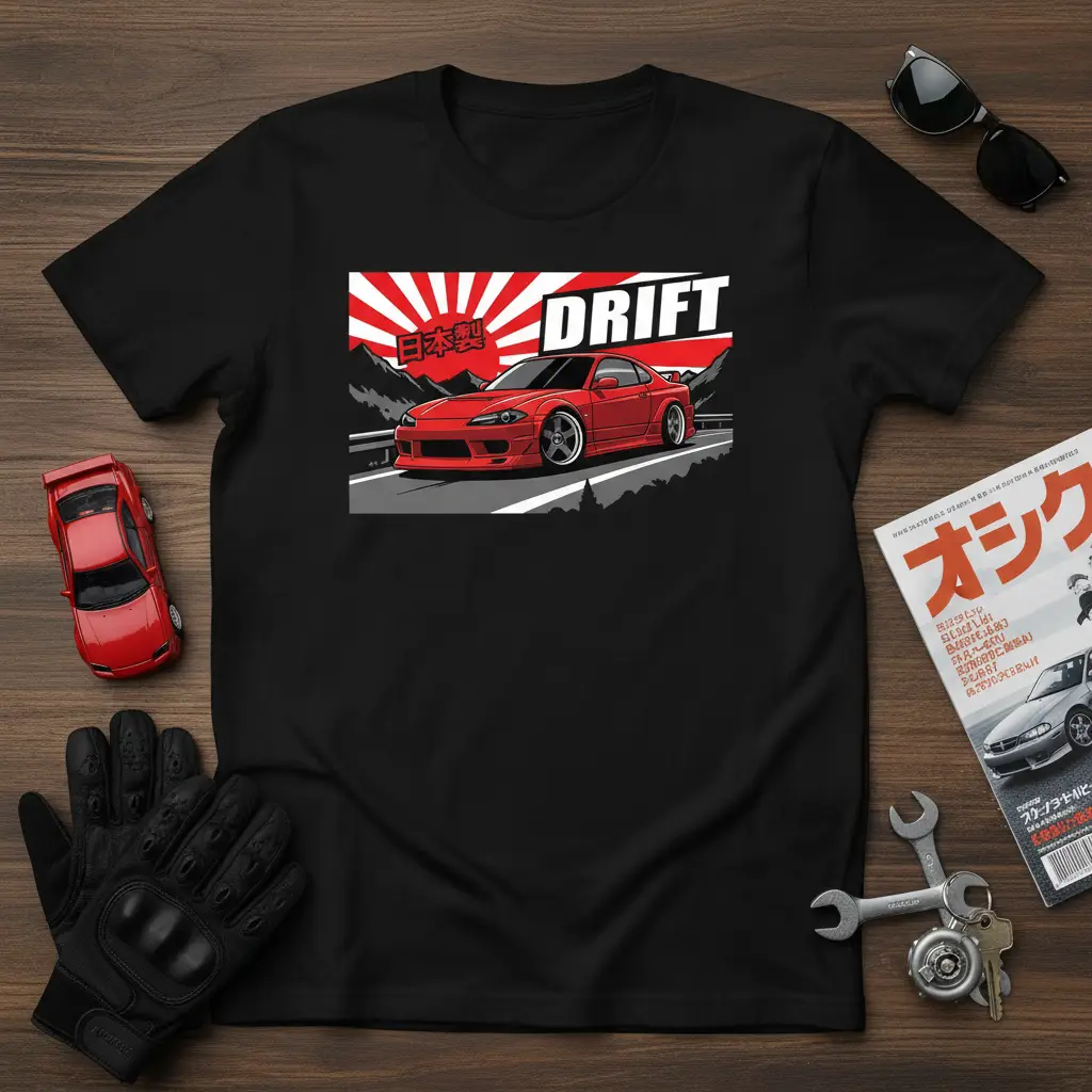 Drift Japanese Car T-Shirt Jdm Tuner Gift