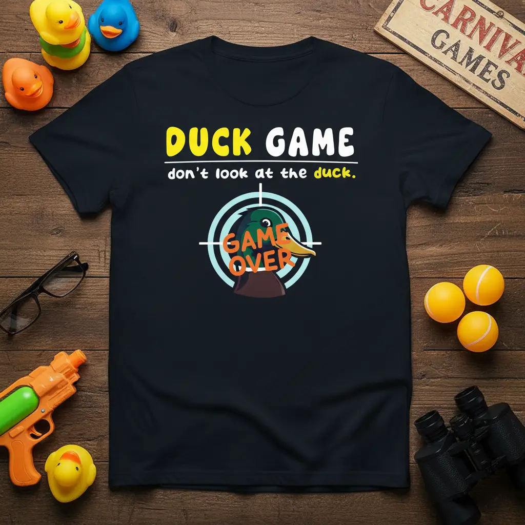 Duck Game Don’t Look at the Duck T-Shirt Funny Gift