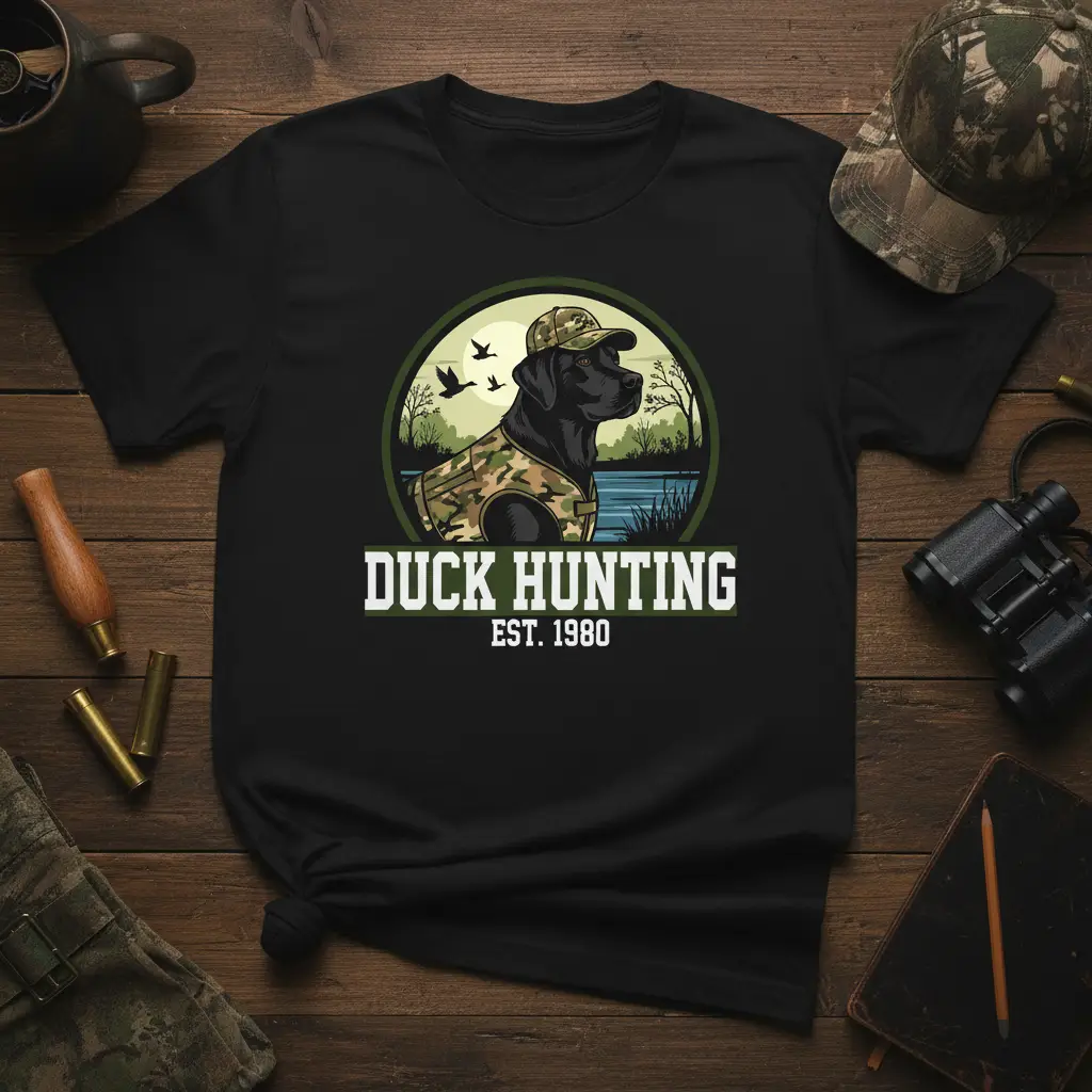 Duck Hunting Est. 1980 T-Shirt for Hunters