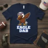 Dabbing eagle graphic t-shirt with "Eagle Dab" text in bold white letters