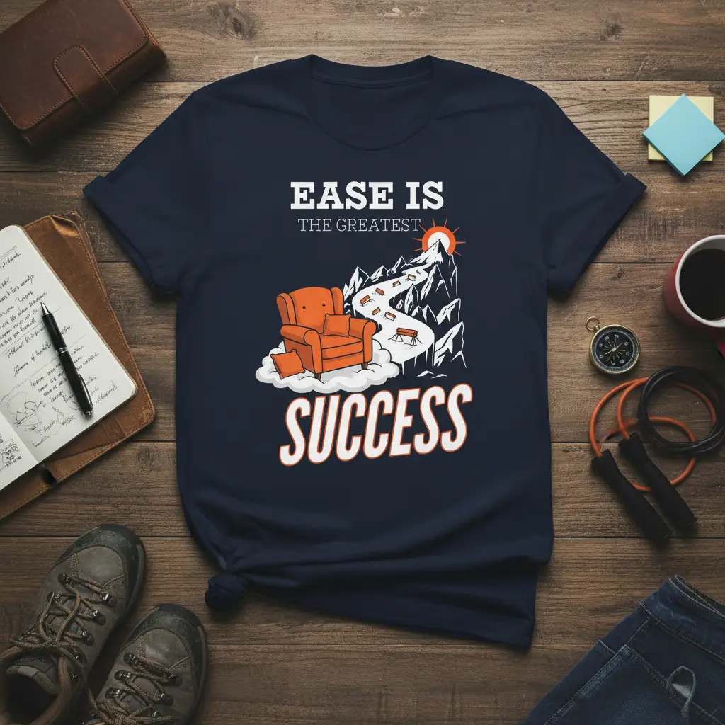 Ease Is the Greatest Success T-Shirt Motivational Quote
