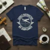 Easily Distracted By Airplanes t-shirt design with a vintage airplane graphic and text in a circle