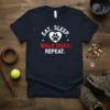 Eat Sleep Walk Dogs Repeat stylish graphic design printed on comfortable cotton t-shirt