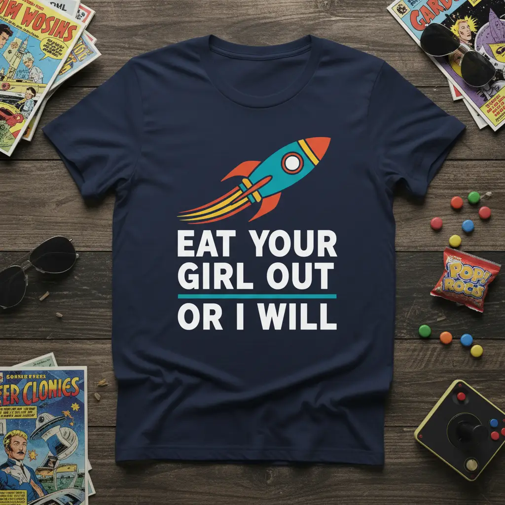 Eat Your Girl Out or I Will Funny Saying T-Shirt