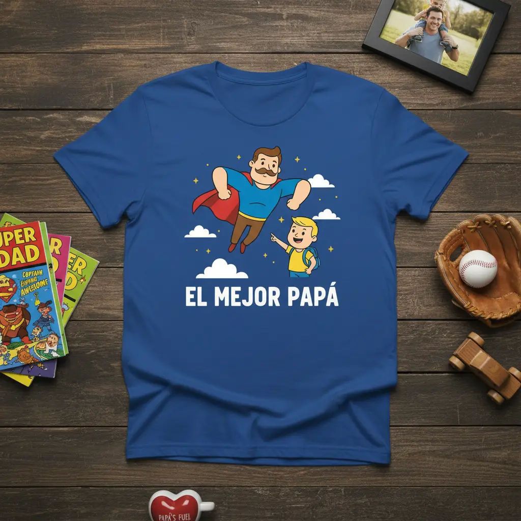 El Mejor Papá T-Shirt Best Dad Ever Gift for Father’s Day