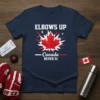 ELBOWS UP Canada NEVER 51 stylish graphic design printed on comfortable cotton t-shirt
