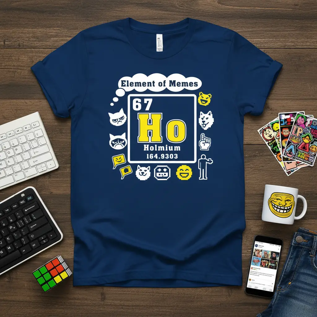 Element of Memes Periodic Table Funny Science T-Shirt