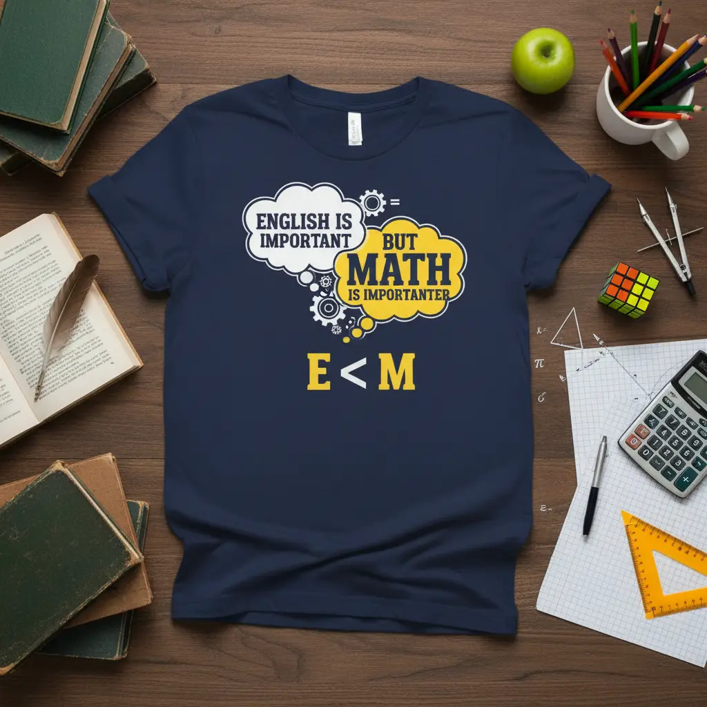 English Is Important but Math Is Importanter T-Shirt