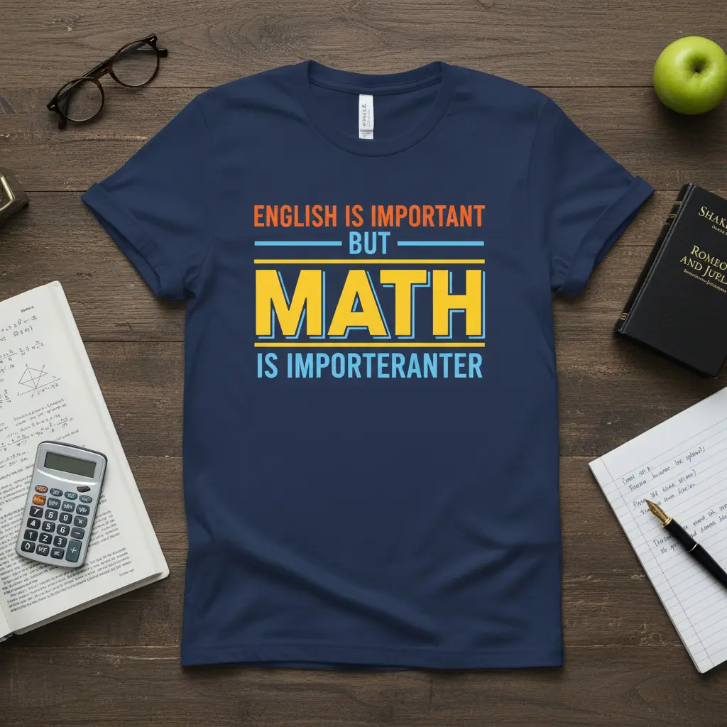 English Is Important but Math Is Importeranter T-Shirt