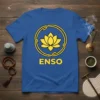 Enso Symbol Lotus eye-catching graphic design printed on comfortable cotton t-shirt