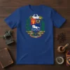 Estado Miranda Por La Unión Nacional Venezuela coat of arms t-shirt design in blue