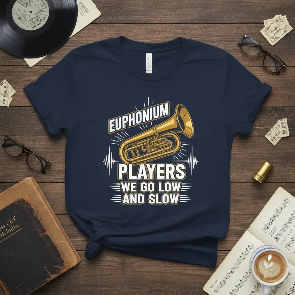 Euphonium Players We Go Low and Slow T-Shirt Band Gift