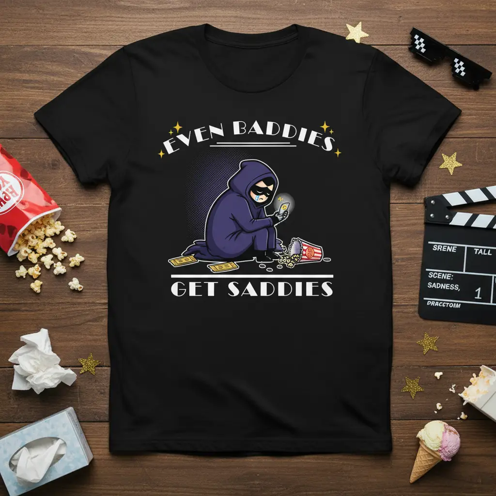 Even Baddies Get Sadies T-Shirt Funny Mood Gift