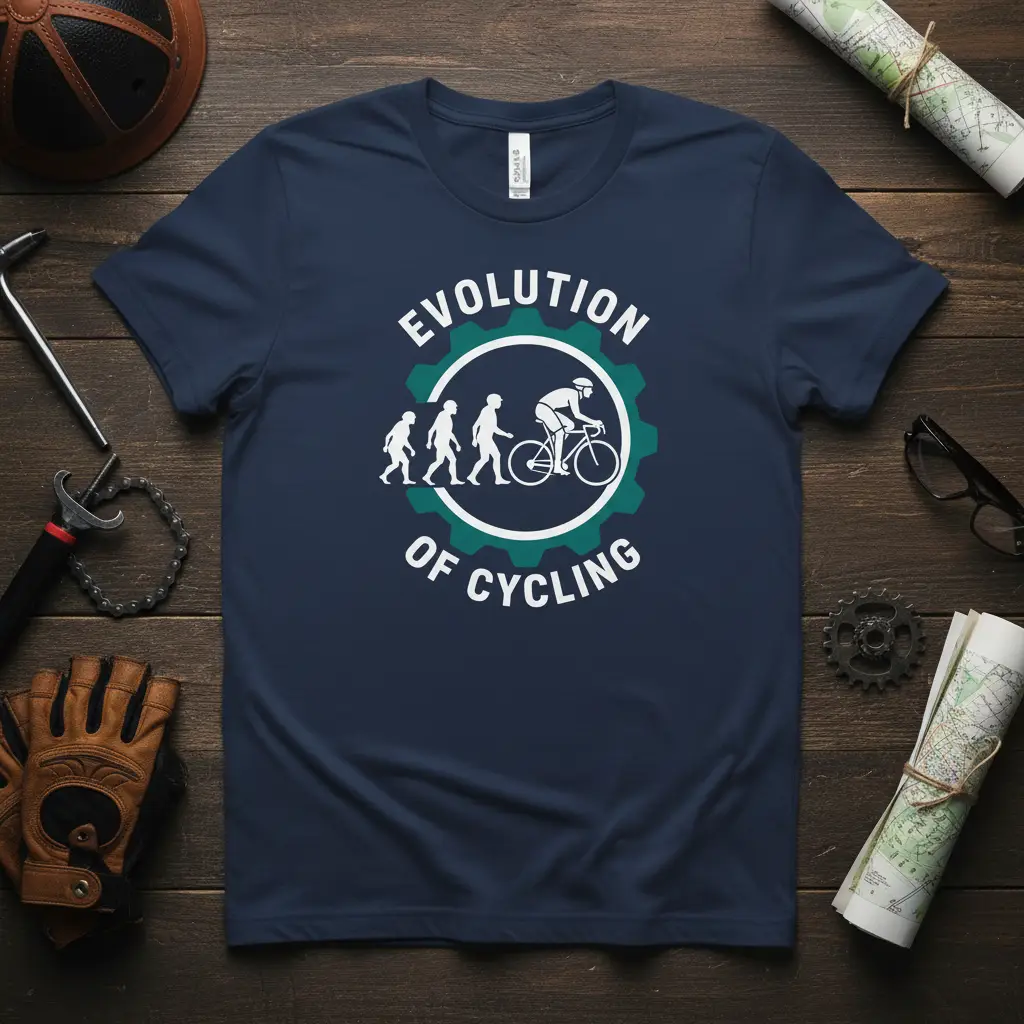 Evolution of Cycling T-Shirt Bike Lover Gift for Cyclists