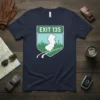 Exit 135 New Jersey t-shirt featuring a shield design with the state outline and city skyline