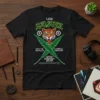 Black t-shirt with "Savage" text, tiger face, cannabis leaves, and "Expect the Unexpected A Change is Gonna Come" quote