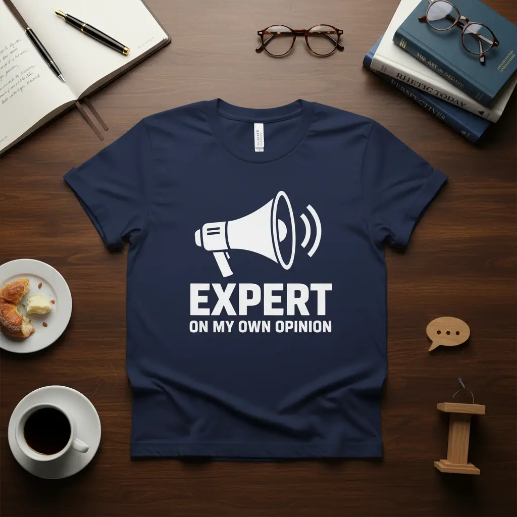 Expert on My Own Opinion T-Shirt Funny Sarcastic Gift