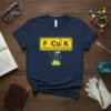 F Cu K FLUORINE COPPER POTASSIUM bold graphic design printed on comfortable cotton t-shirt