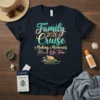 Family 2026 Cruise Making Memories For A Life Time text and graphic design on a navy t-shirt, featuring a cruise