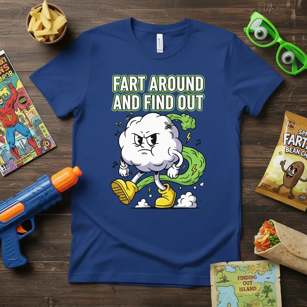 Fart Around and Find Out Funny T-Shirt Gag Gift Idea