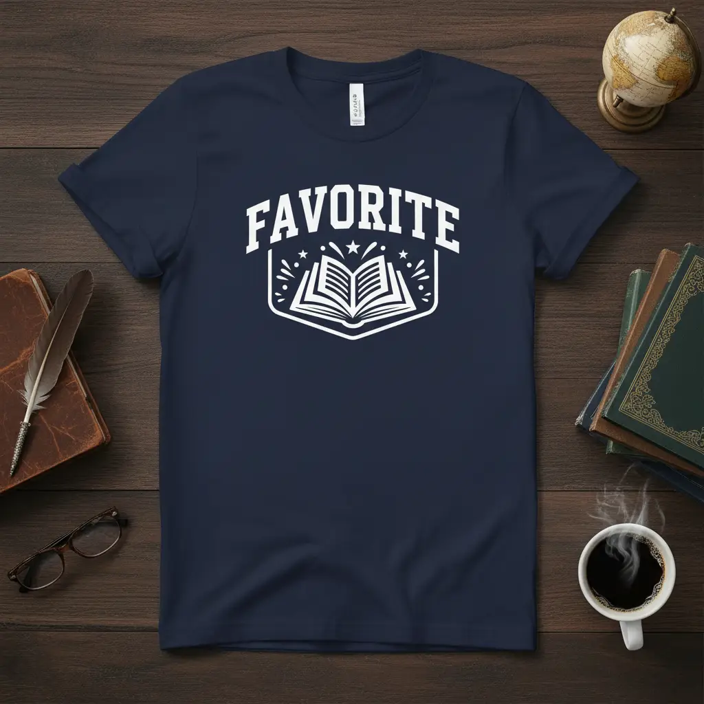 Favorite Book Lover T-Shirt Gift for Readers