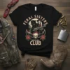 Feral Sisters Social Club T-Shirt with panther, cowgirl, skull, and roses graphic