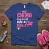 Final Chemo Ring the Bell Run Like Hell t-shirt design with Pegasus graphic and bell illustration