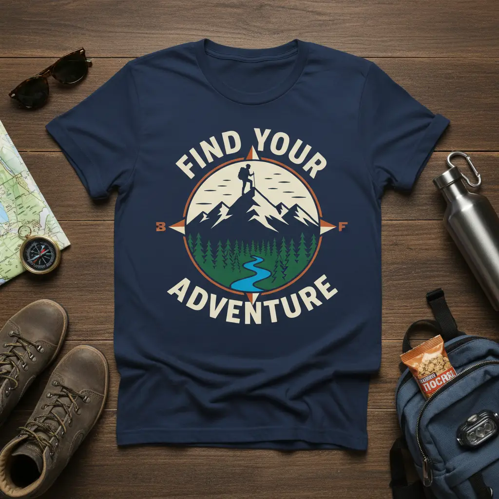 Find Your Adventure T-Shirt for Hikers & Outdoor Lovers