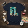 FL Florida eye-catching graphic design printed on comfortable cotton t-shirt