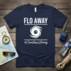 FLO AWAY #CarolinasStrong creative graphic design printed on comfortable cotton t-shirt
