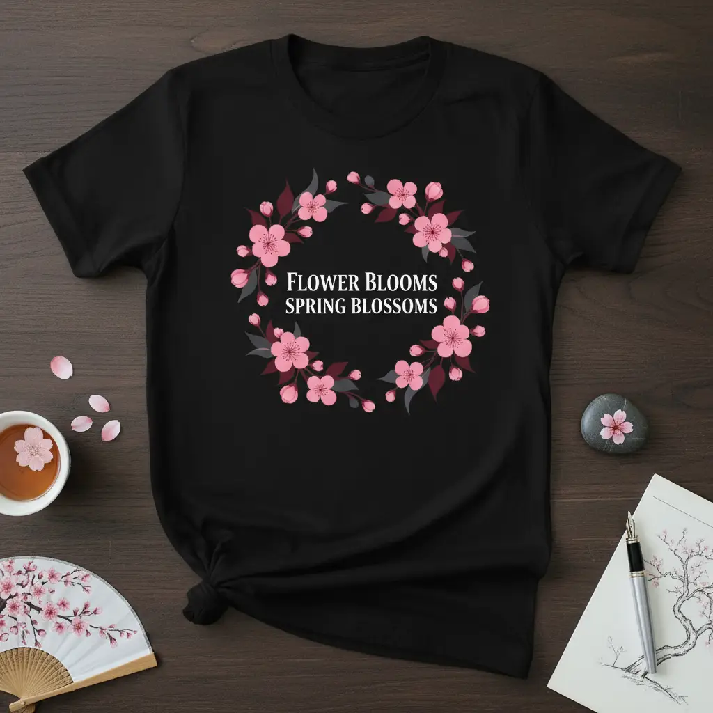 Flower Blooms Spring Blossoms Floral T-Shirt Gift